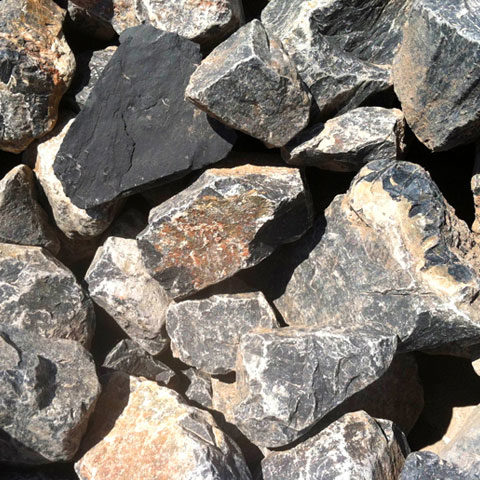 pile of 6 inch blue sage rock