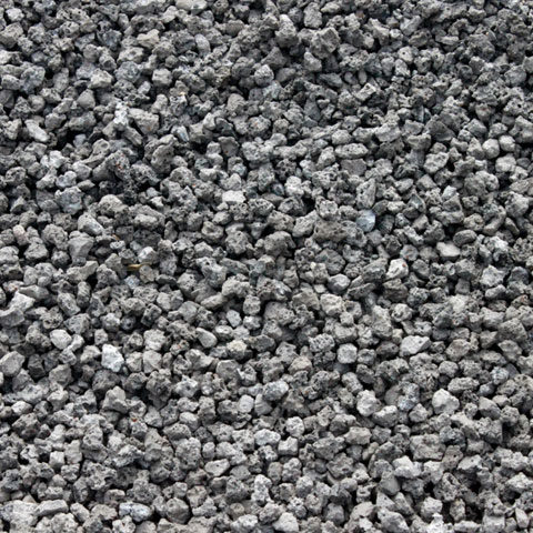 pile of black slag rock