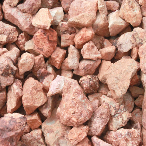 pile of 6 inch peaces and cream rock